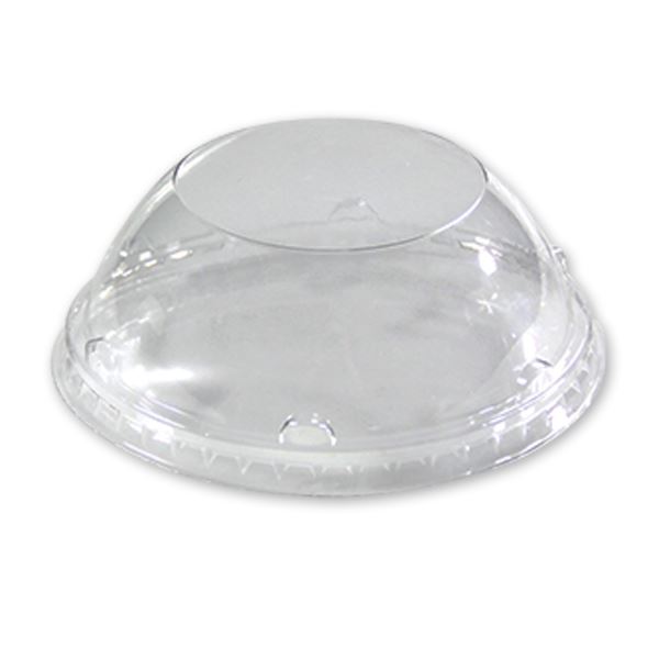 314 PET Dome Lid with No Hole - DLTI314NHDOME